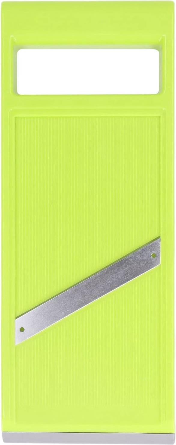 Markenlos Edelstahl Mandoline Gemüseschneider - Praktischer Küchenhacker für Gemüse, Obst und Käse - Gemüsechips Maker mit ergonomischem Handgriff