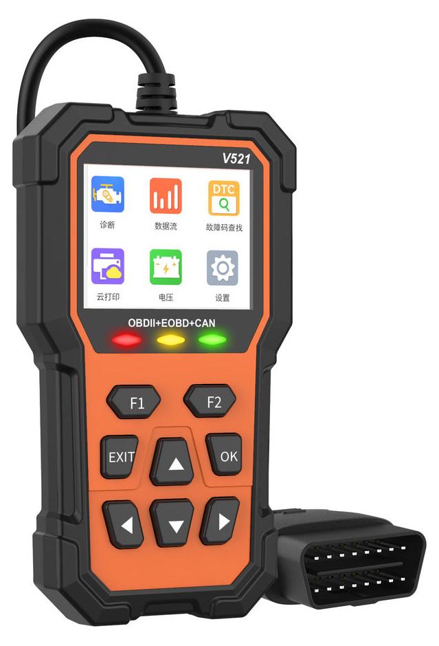 TRADEBIT Diagnosetester, Scanner, Fehlererkennung für Fahrzeuge, OBD2, LCD, MENÜ, PL