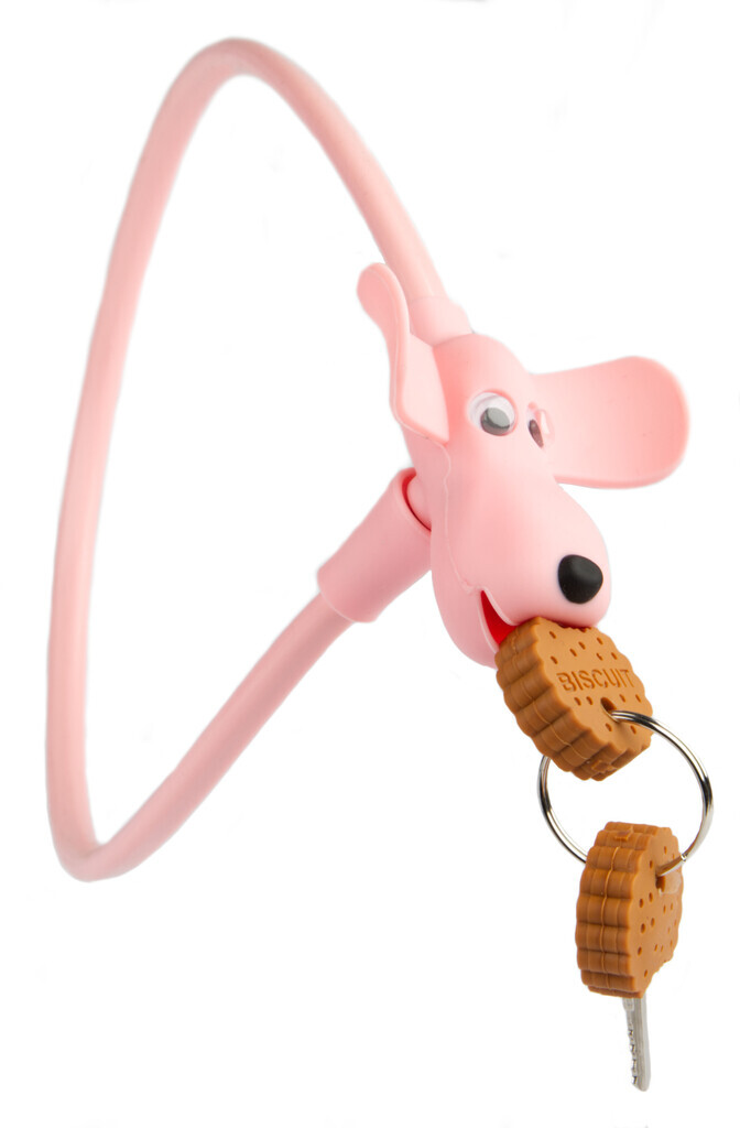 Silikon-Fahrradschloß PexKids Flappie 10 x 58 cm Rosa