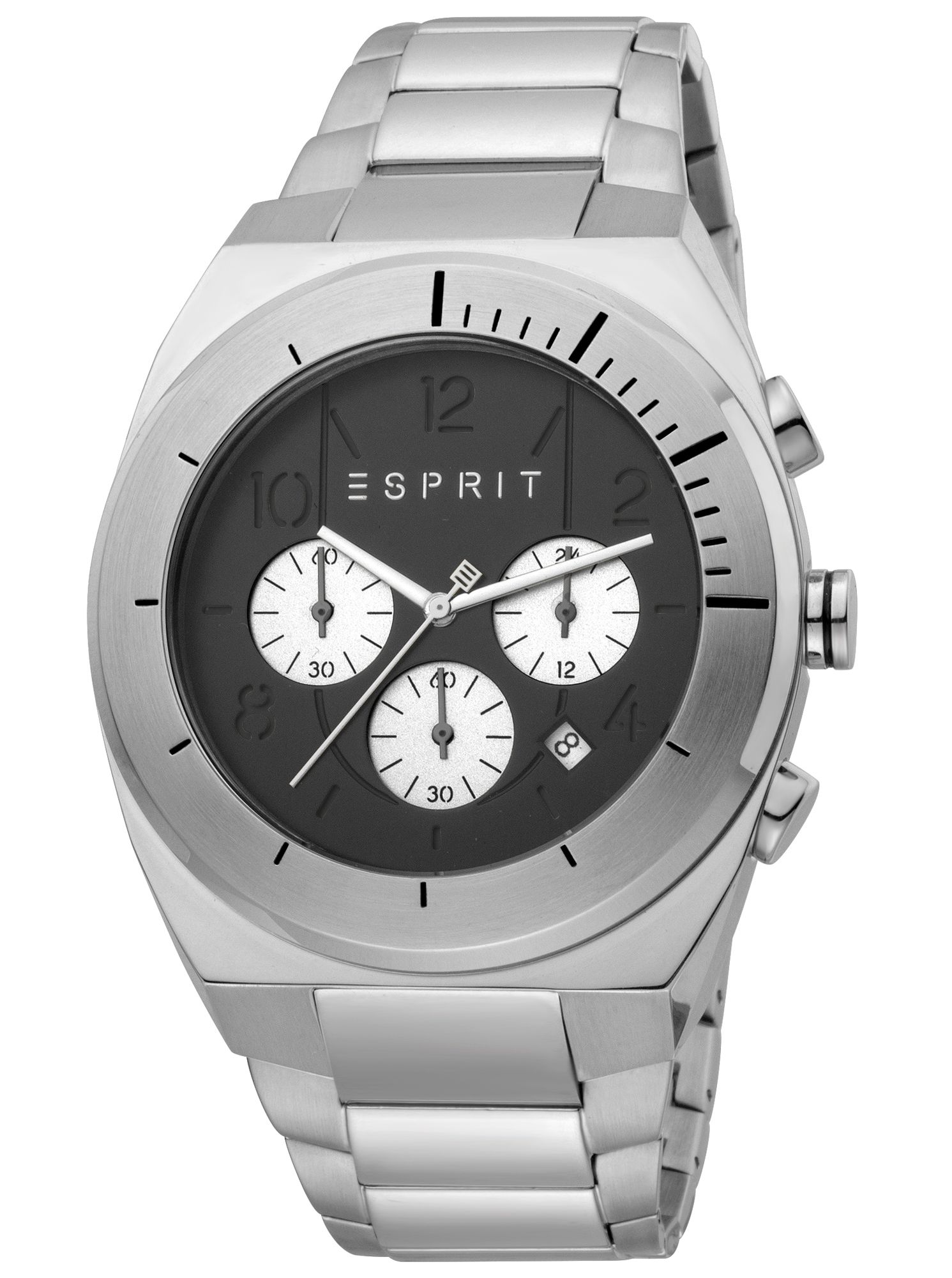 Esprit ES1G157M0065 Strike Chronograph Pánske hodinky Dátum strieborná