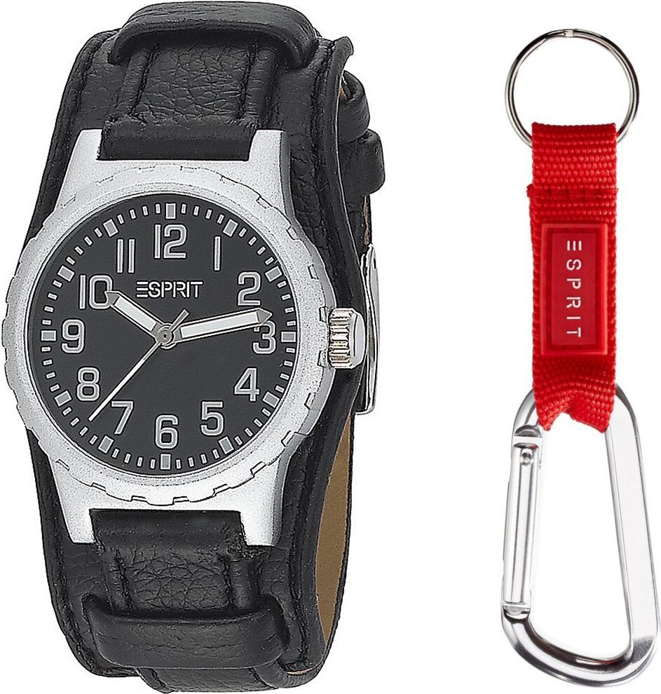 Esprit Kinder Uhr Geschenkset Jungen ES105254001 Kinderuhr + Anhänger