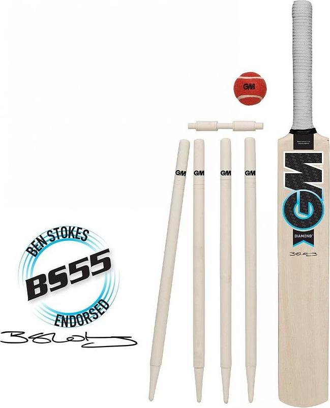 Gunn and Moore Cricket Set Diamond - Komplettes Cricket Set für Kinder GMA3013