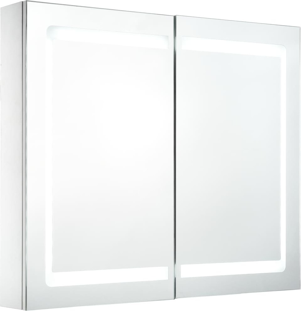 vidaXL Armadio portagioie a specchio con illuminazione a LED da parete - Specchio