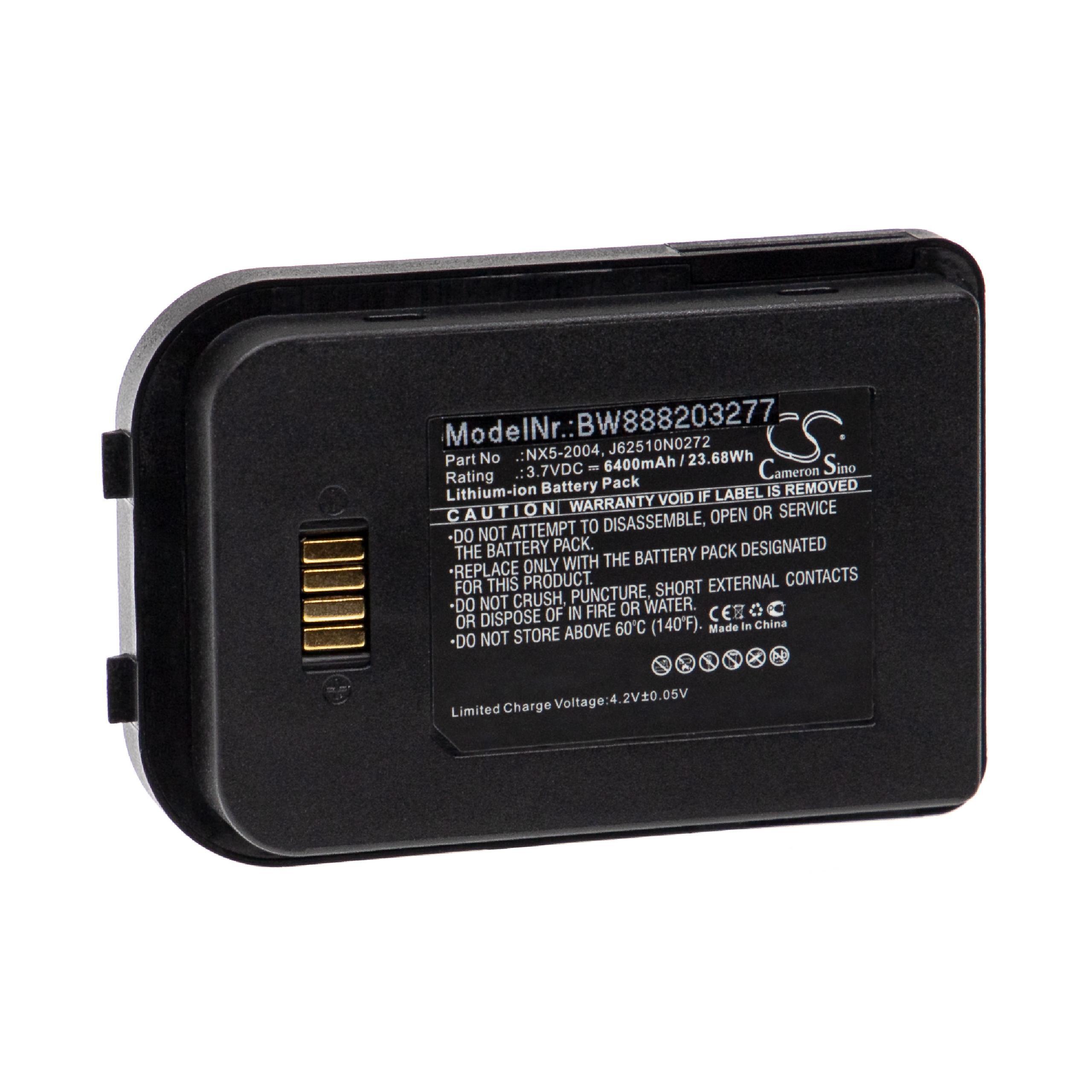 vhbw Akku kompatibel mit Nautiz X5 eTicket Barcodescanner POS (6400 mAh, 3,7 V, Li-Ion) 171724865-2