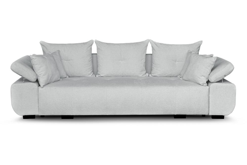 Schlafsofa Livia 275x150 cm mit Bettkasten – Monolith Stoff Hellgrau, Sofiland Hellgrau 84