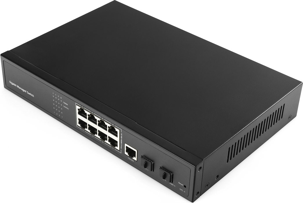 Switch Cudy GS2008S2, L2, 8 x Gigabit Ethernet porty, 2 x SFP, 128 MB RAM