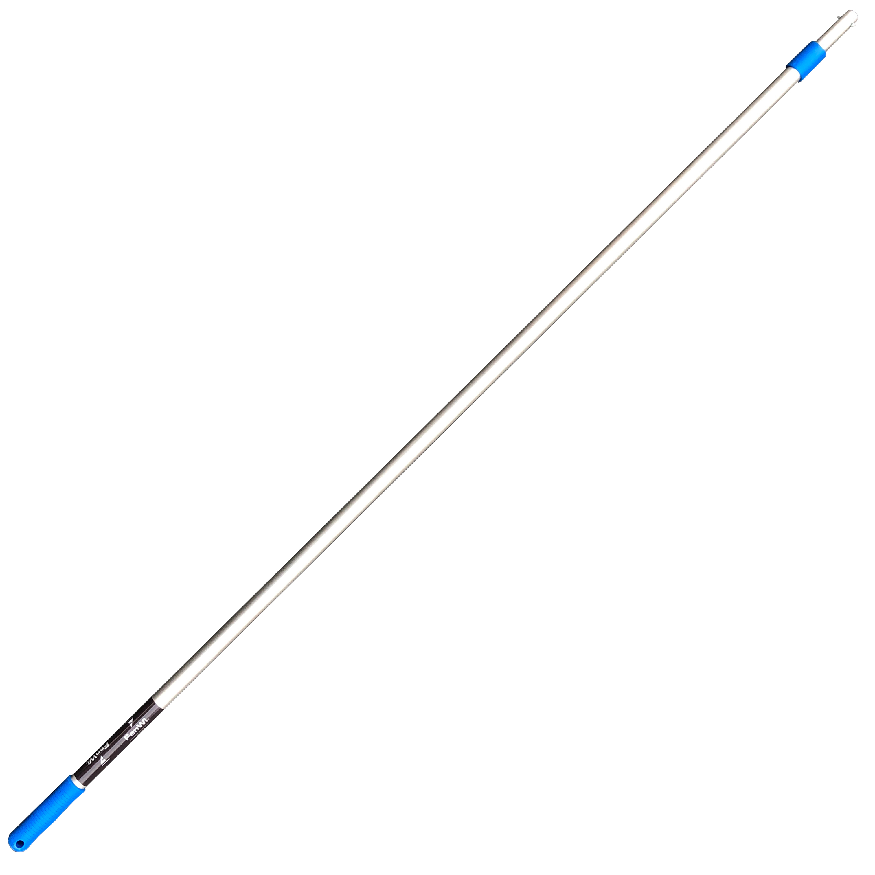 FenWi 3m Profi Alu Teleskopstange stufenlos I 300cm Aluminium Teleskopstiel I 2-Segment Teleskopstab I Teleskopstangen-System FW-TS-300