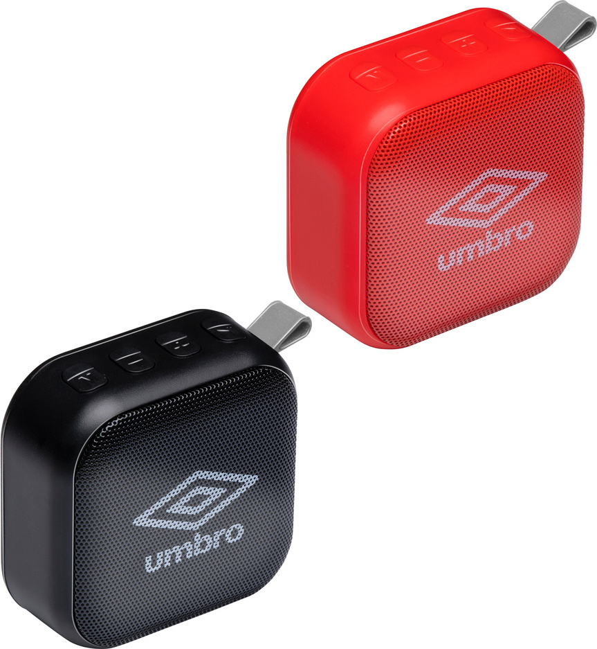 Umbro Mini reproduktor - bezdrôtový - so slučkou - 400 mAh - čierny/červený