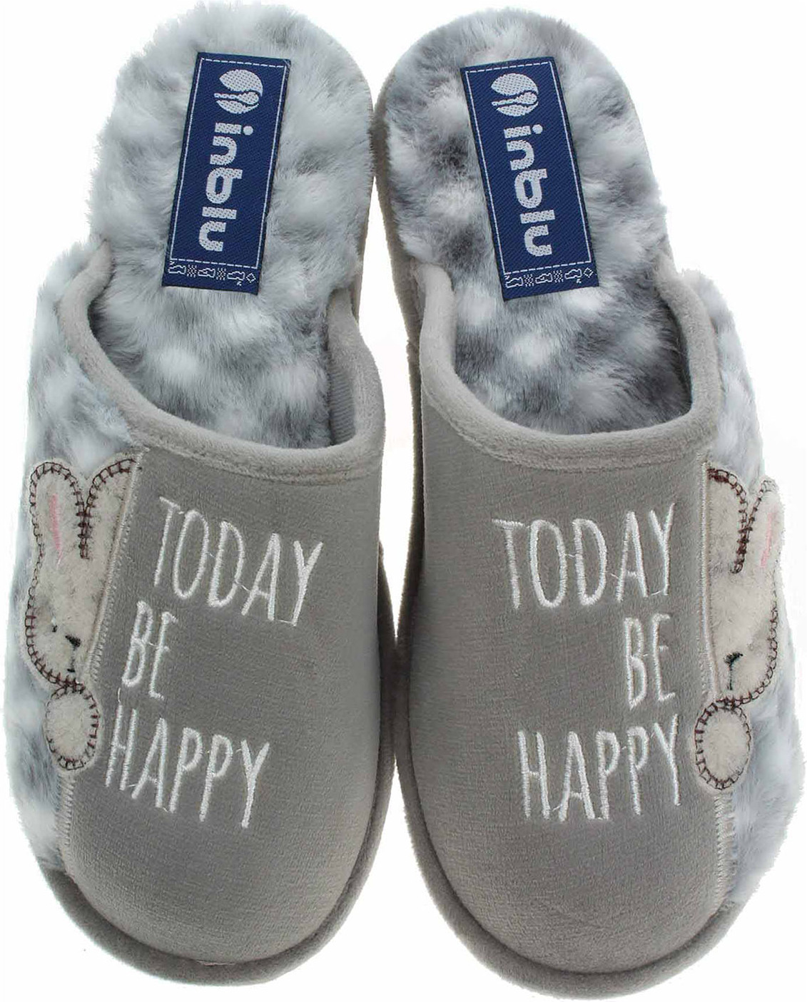 Damen Hausschuhe Inblu 155D152 grau 37