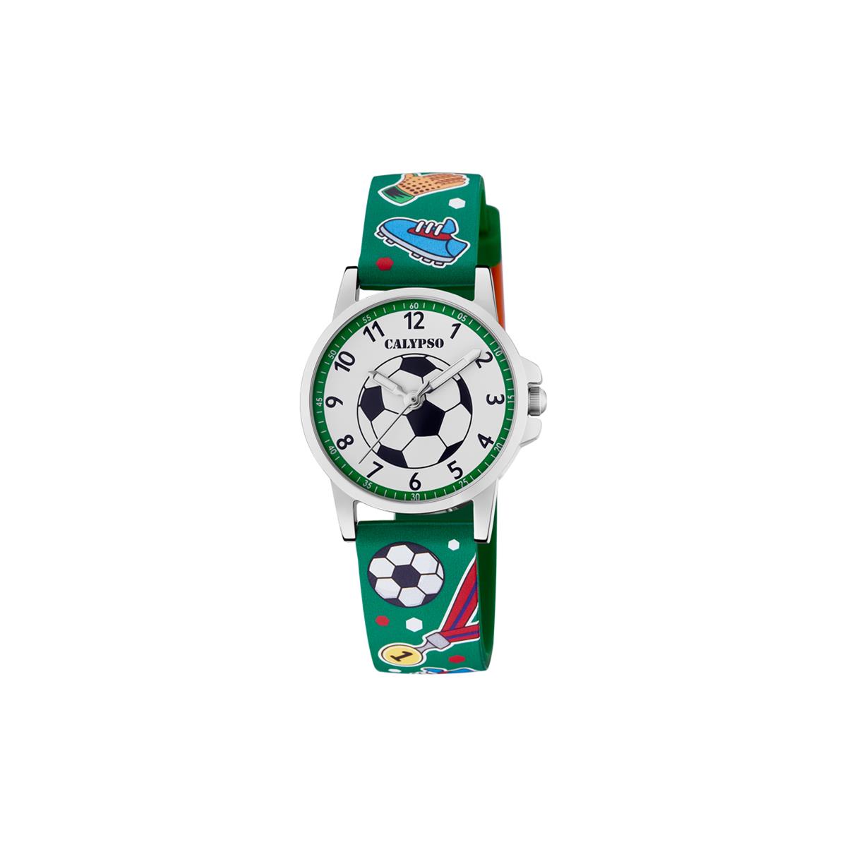 Festina Kinder Armbanduhr Calypso Uhr Fußball K5790/2