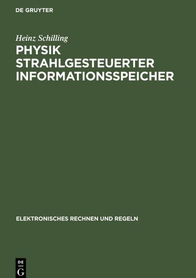 De Gruyter, Mercury Learning And Information Physik strahlgesteuerter Informationsspeicher