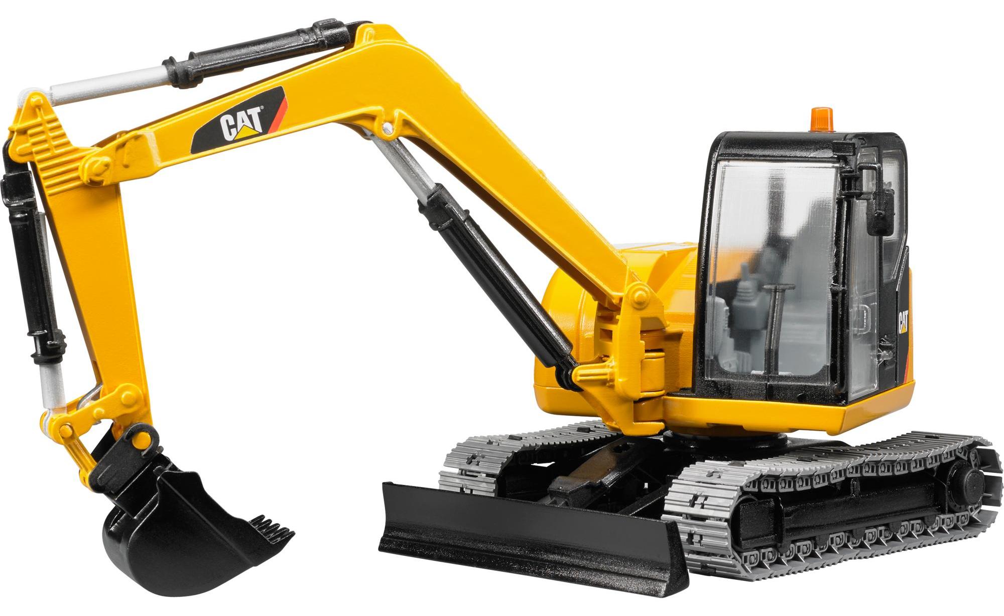 JCB - Micro Pelle 8010 CTS et ouvrier de la construction - Noir Jaune JCB - Micro Pelle 8010 CTS et ouvrier de la construction - Noir Jaune