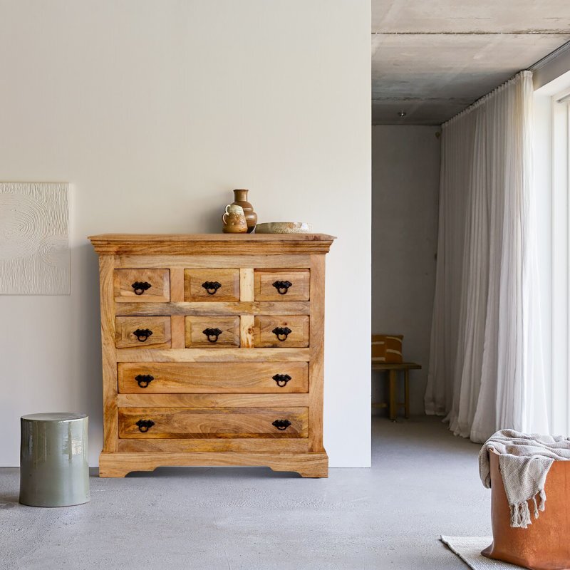 Kommode Guru 90x90x45 aus Mangoholz GURU-KMK