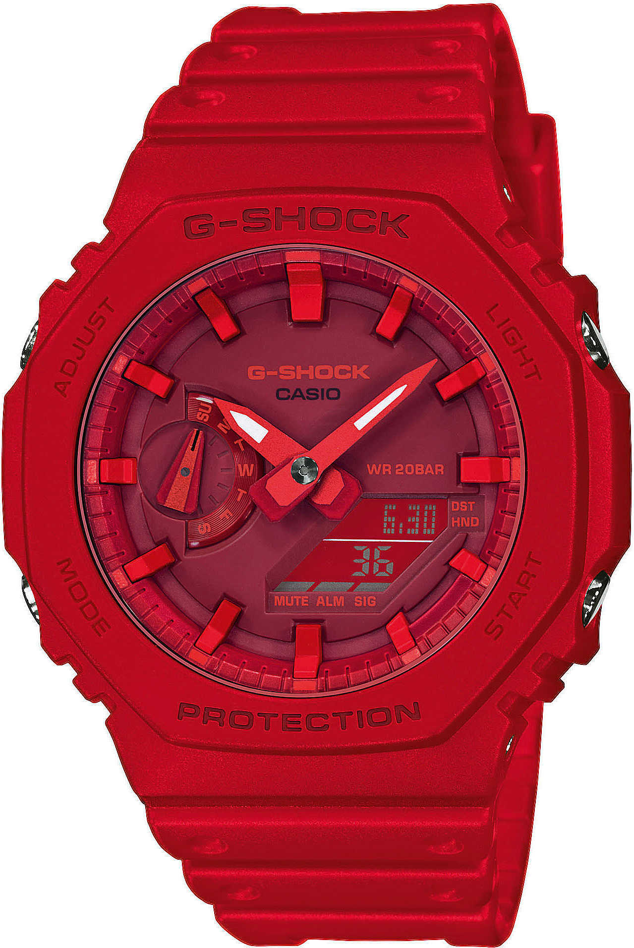 Casio GA-2100-4AER, Wasserfest, Chronometer
