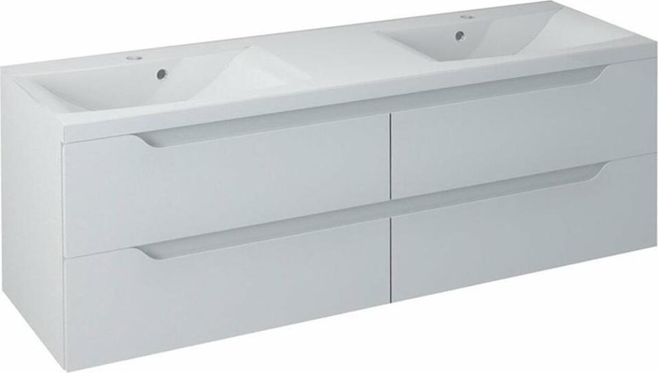 HAK WAVE Doppelunterschrank 150x50x48cm, weiß WA151