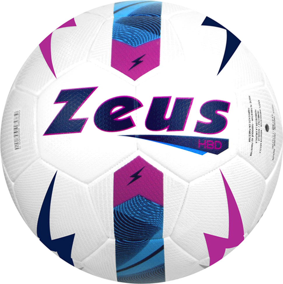 4 Pallone Hybrid weiß blau pink|Zeus Pallone Hybrid Fußball weiß/blau