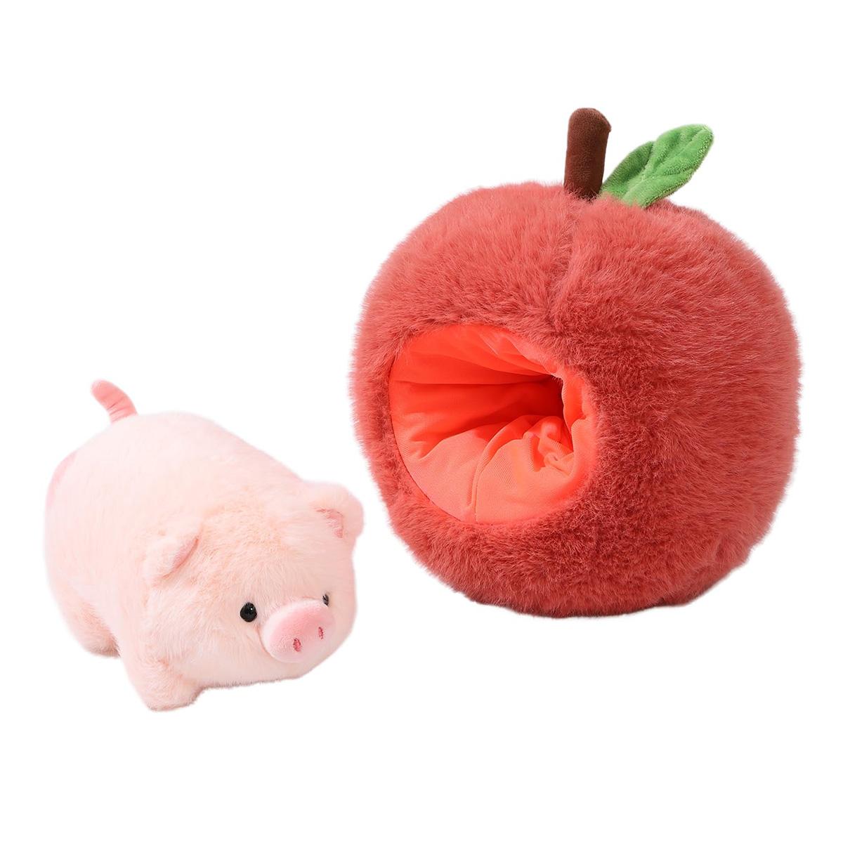 Dopwii Süßes Schwein Plüschtier, superweiches Schweinchen Kuscheltier, kleine Schweinchenpuppe, niedliches Geschenk, 26 cm KAUF-TRAD-AT148-020