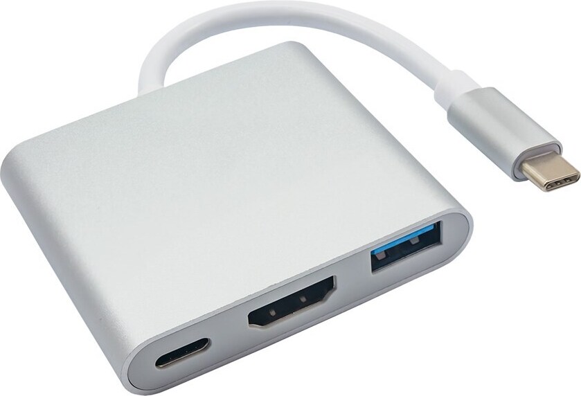 Akyga Hub Usb Typ C/Usb 3.0/Usb C/Hdmi Ak-Ad-57