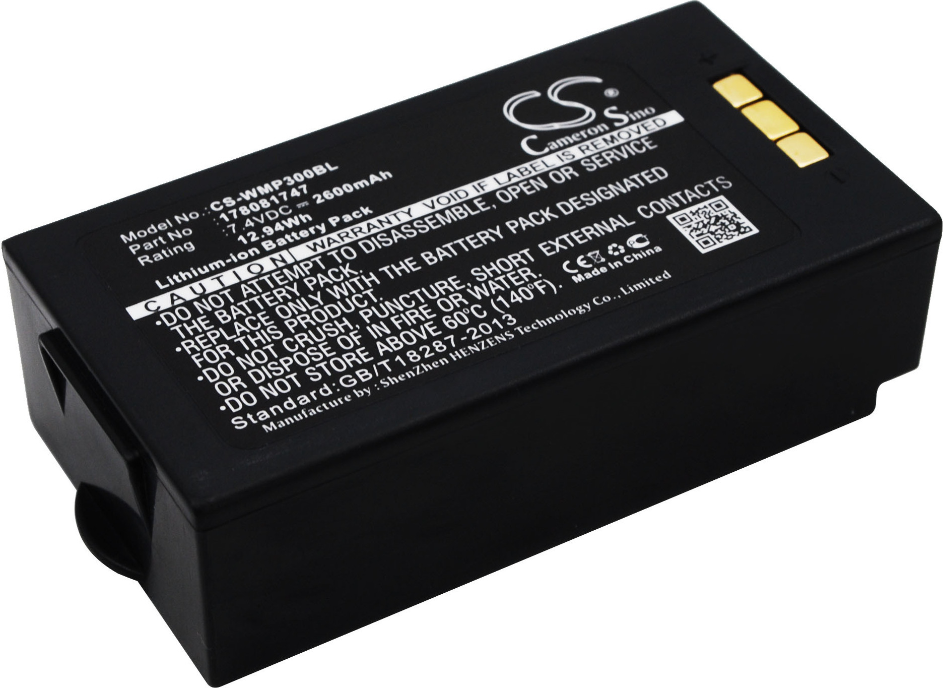 TECHTEK Akku Kompatibel mit [MobiWire] MobiPrin 3 Ersetzt 178081747