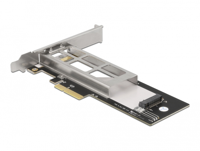Delock Wechselrahmen PCI Express Karte für 1 x M.2 NMVe SSD - Low Profile Formfaktor - PCIe - M.2 - PCIe 3.0 - Grau - 32 Gbit/s - -40 - 85 °C
