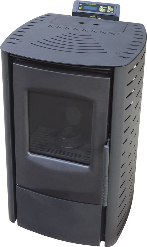 NEMAXX® P6 Pelletofen 6 kW A+ bis 120 m³ – Auto-Reinigungszyklus, ECO-Modus, Wochenprogramm & mechanische Reinigungsunterstützung – Schwarz 1750