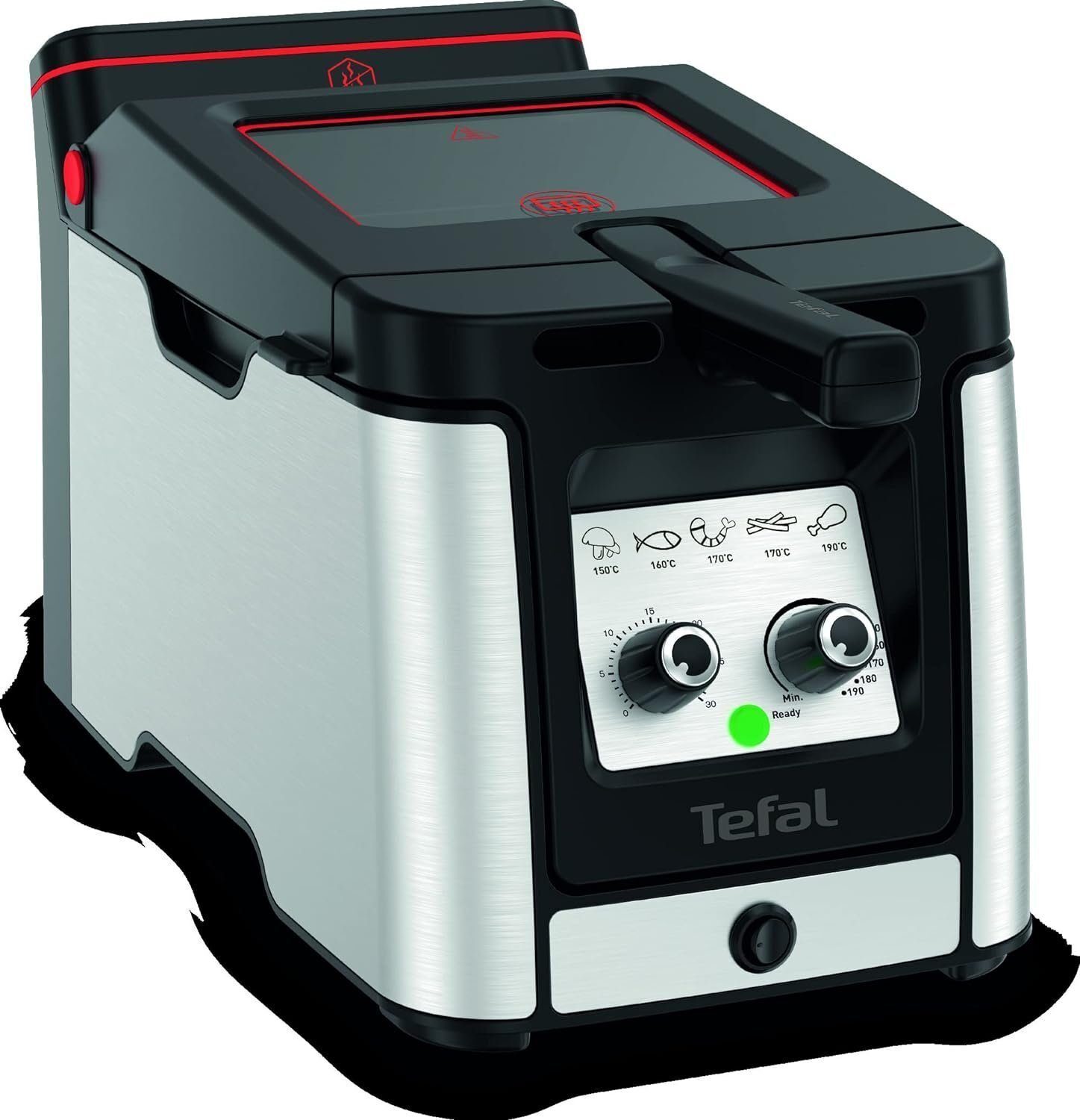 Tefal Fritteuse FR600 Fritteuse mit Öl 3L, Friteuse mit Fett und Filter, Tefal gross, 2000,00 W, Fritöse mit Öl, Fritteusen, Friteuse mit Öl