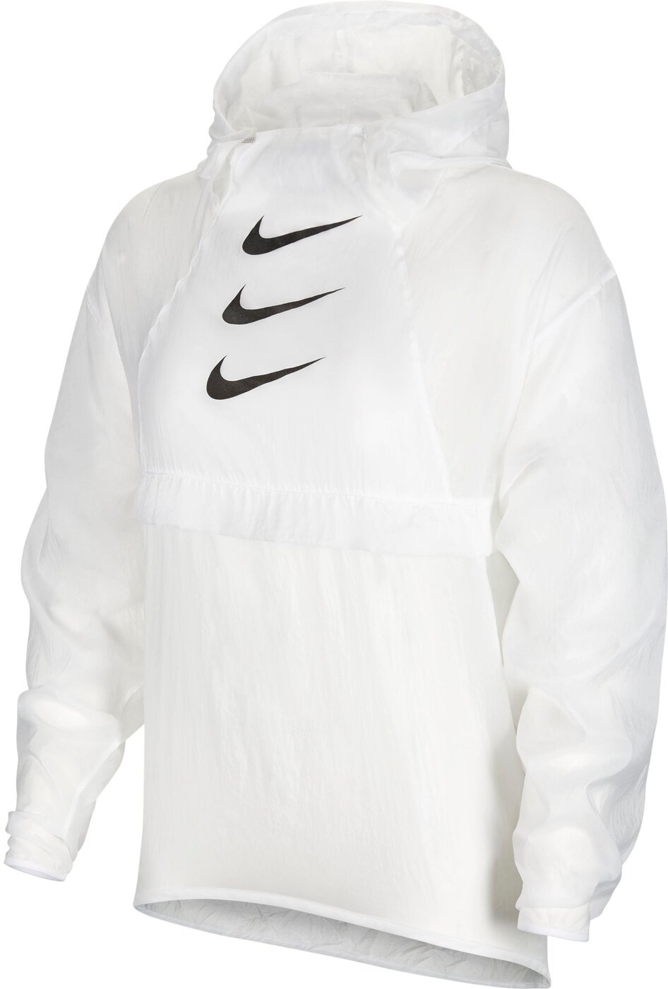 Nike W Nk Run Dvn Po Pckbl Jkt White/Black L DA1276