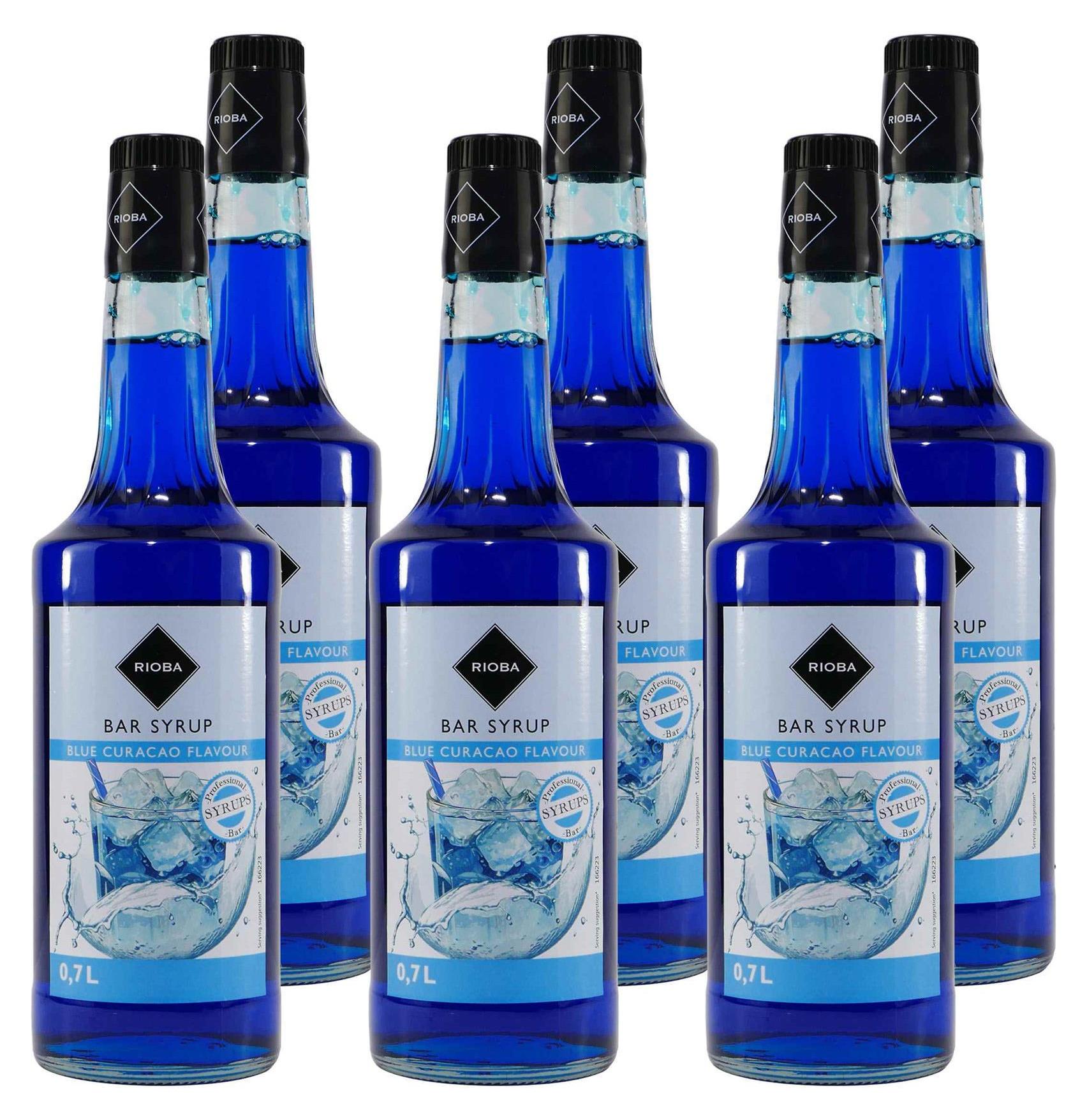 Rioba Blue Curacao Bar-Syrup (6 x 0,7L) 12154-KA