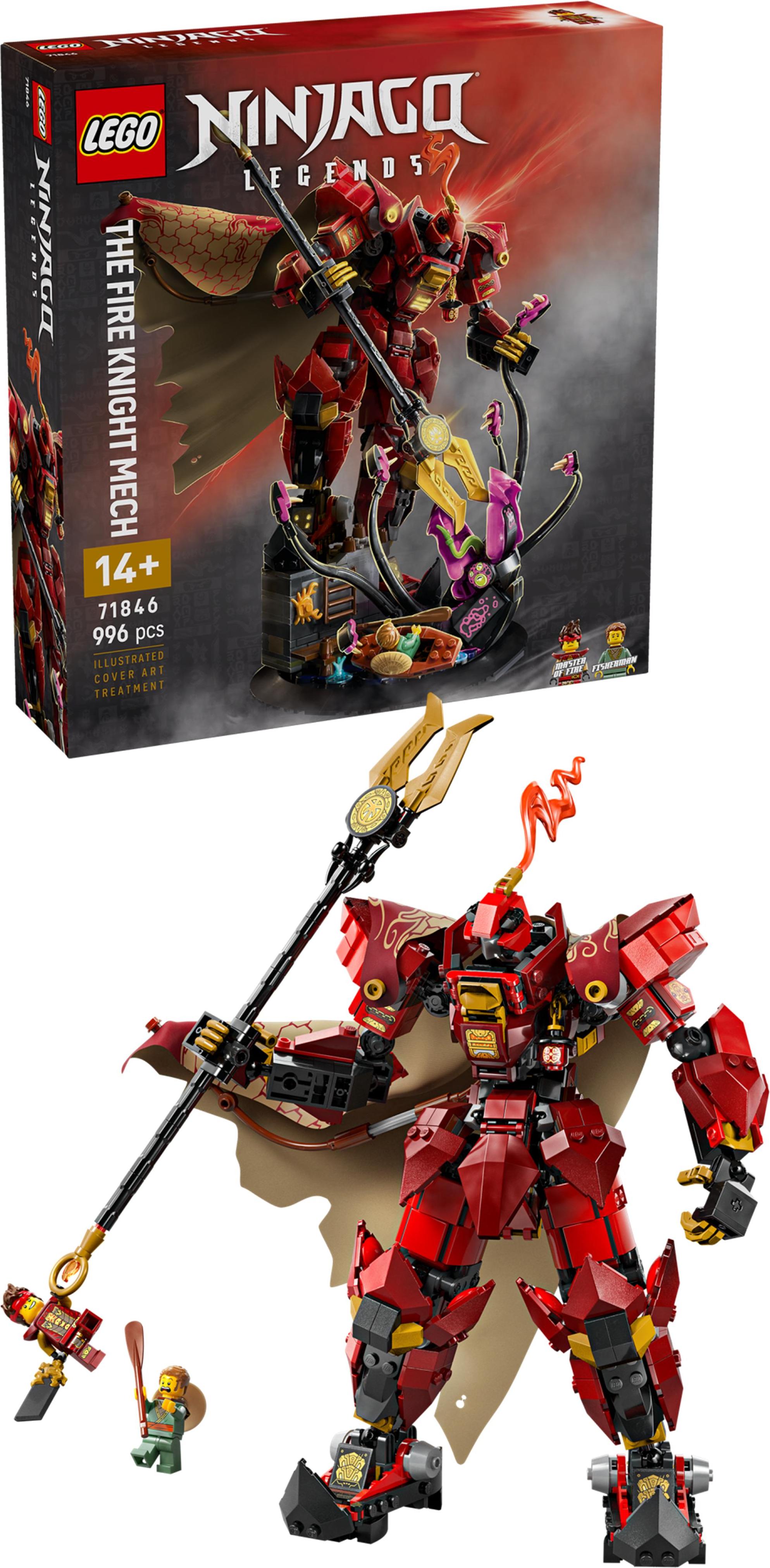 LEGO NINJAGO Robot Ohnivého rytiera, Stavebnica, 14 rok / roky, Plast, 996 kusov, 1,61 kg