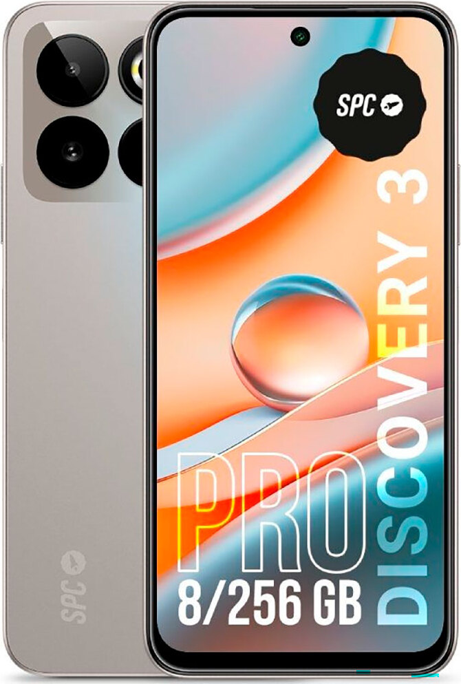 SPC Discovery 3 Pro, 17 cm (6.7"), 8 GB, 256 GB, 50 MP, Android 14, Šedá