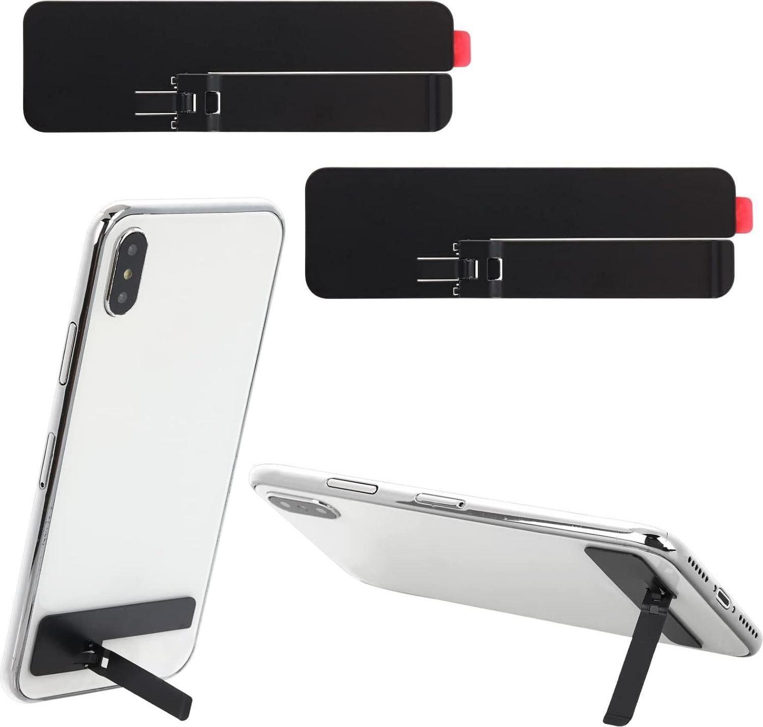 2 ks ultra tenký stojan na mobilný telefón neviditeľný nastaviteľný vertikálny horizontálny stojan na telefón kovový kompatibilný s akýmkoľvek mobilným telefónom