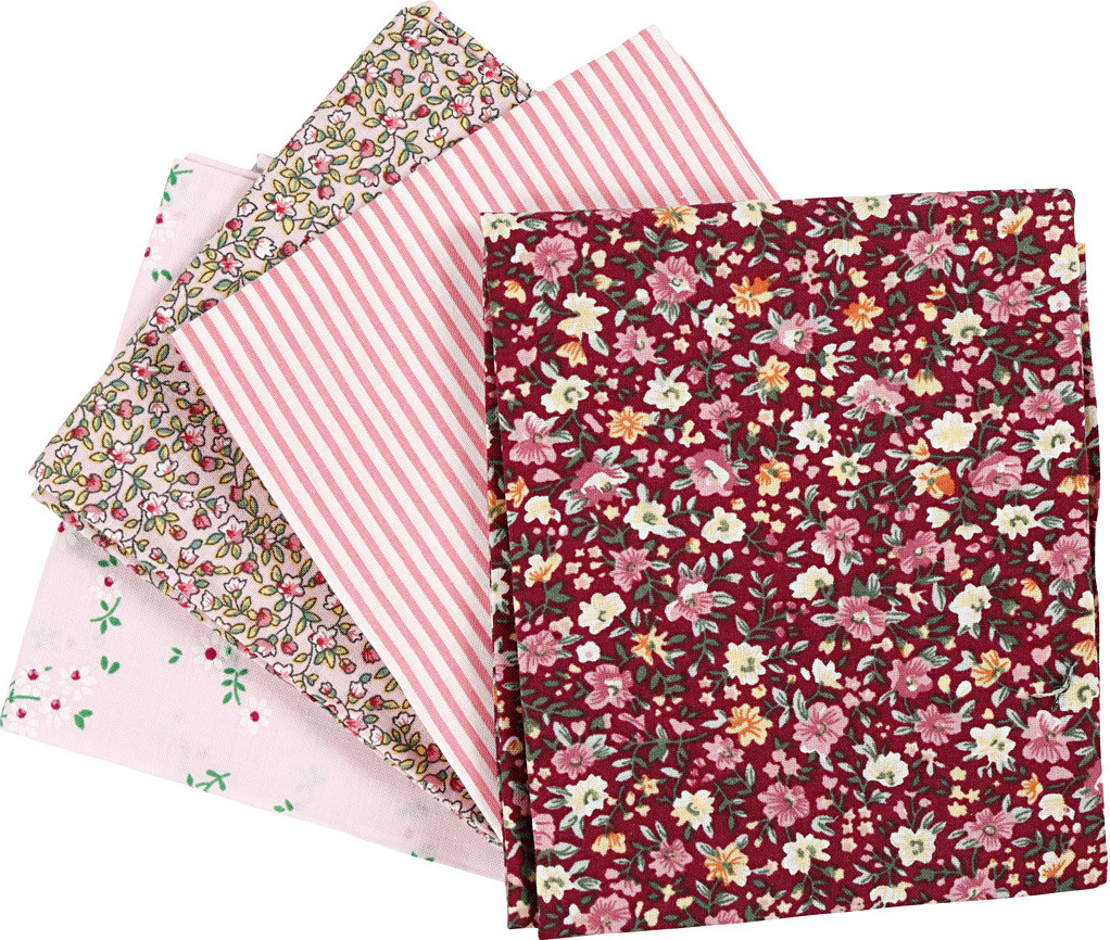 Creativ Company CC Patchworkstoff 45x55 cm Rosa 4 Stück 441832