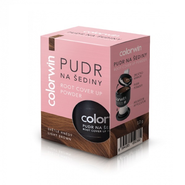 Colorwin Haaransatz Puder & Volumen Booster, Hellbraun - 3.2g Haarpuder für feines Haar