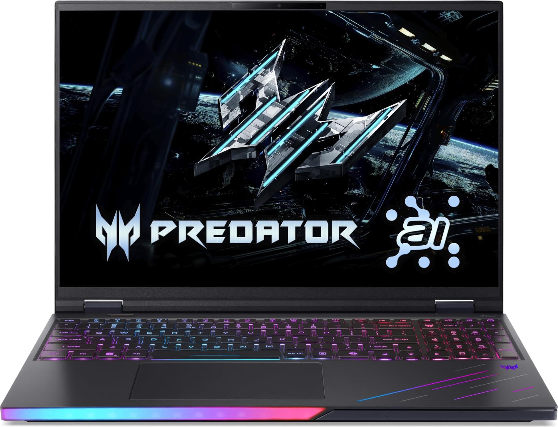 Acer Predator Helios 16 AI OLED: Gaming Laptop mit 64 GB RAM und RTX 5090