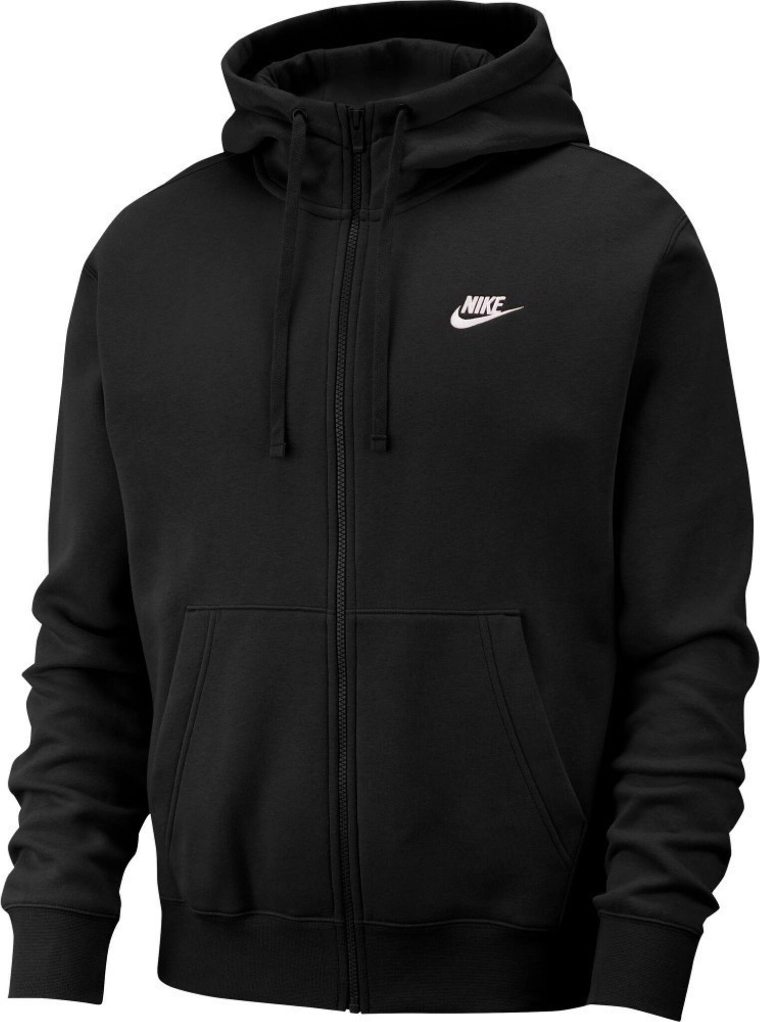 NIKE M Nsw Club Hoodie Fz Sweatshirtjacke Herren schwarz L