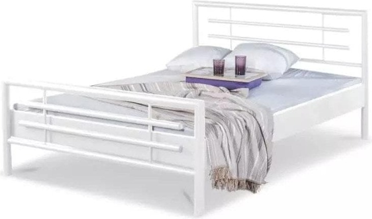 Bed Box Metallbett Lola – 140 x 200 cm / weiß Nicht zutreffend