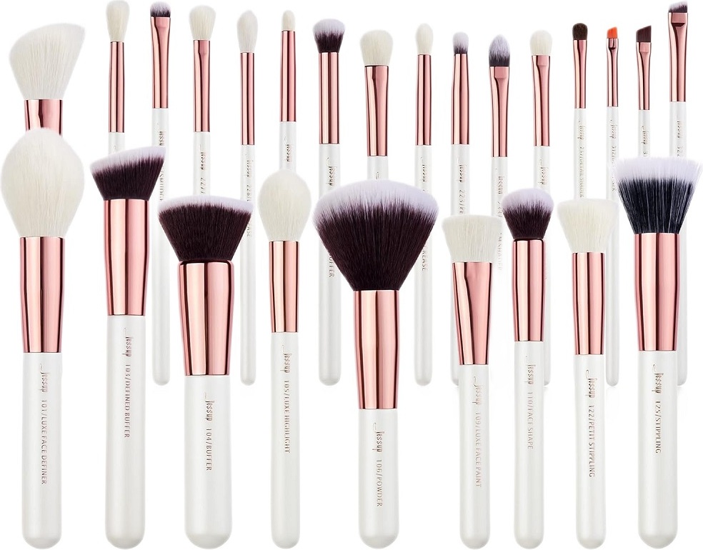 Jessup Individual Makeup Brush Zestaw pędzli do makijażu T215, 25 sztuk