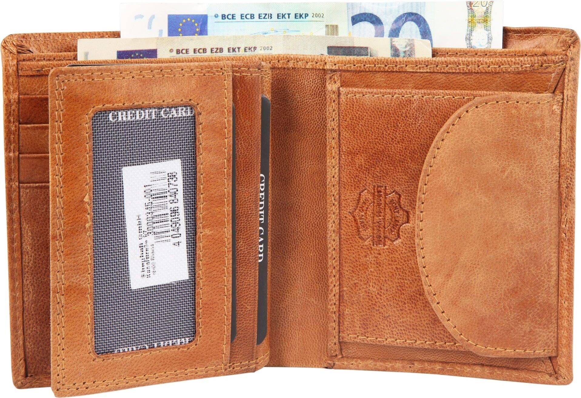 Leonardo Verrelli Herren Geldbörse aus Echtleder, RFID