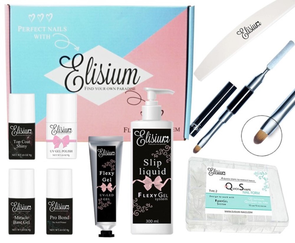 Elisium FlexyGel Set II - Komplettset für perfekte Nagelmodellage