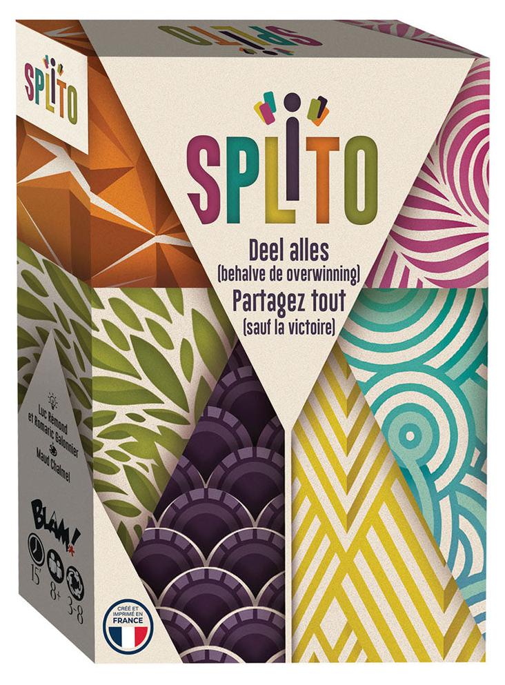 ASMODEE SPLITO Kartenspiel – Taktisches Kartenspiel mit Kartenplatzierung zwischen Nachbarn für 3 bis 8 Spieler