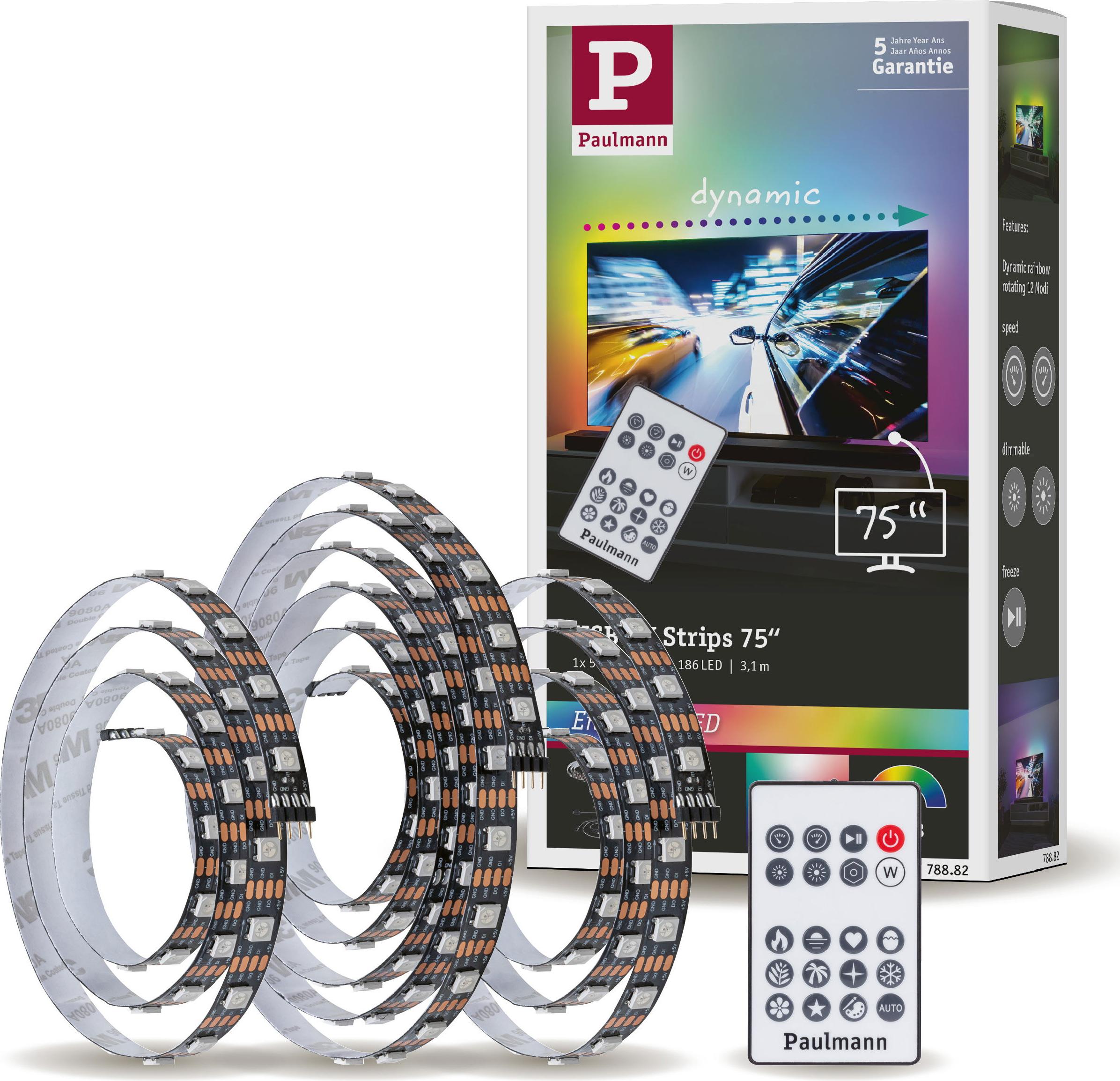 Paulmann EntertainLED USB LED Strip TV-Beleuchtung 75 Zoll 78882
