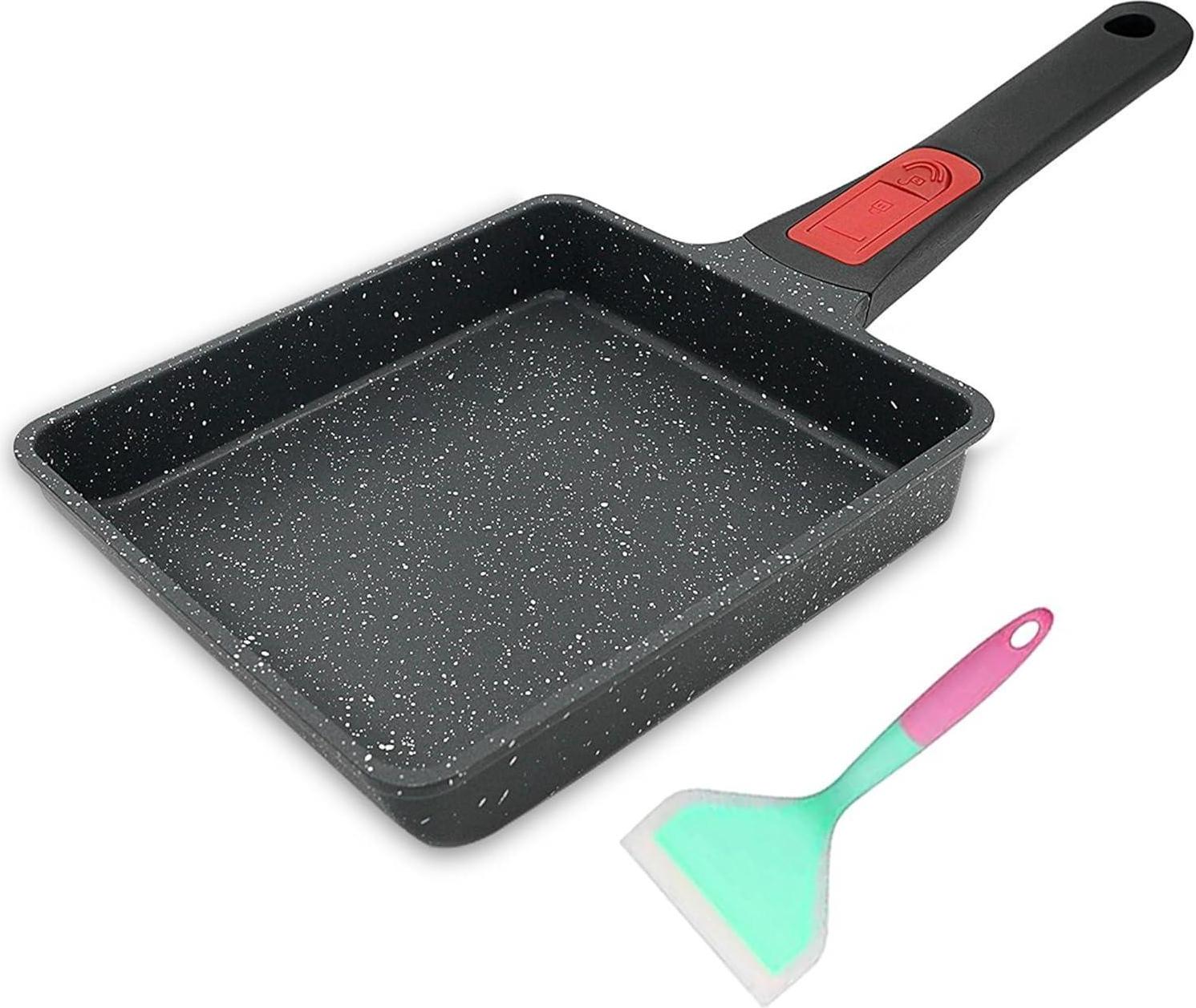 Sonstige Bobikuke Tamagoyaki Pfanne Antihaft Rechteck 19 x 16 cm Schwarz