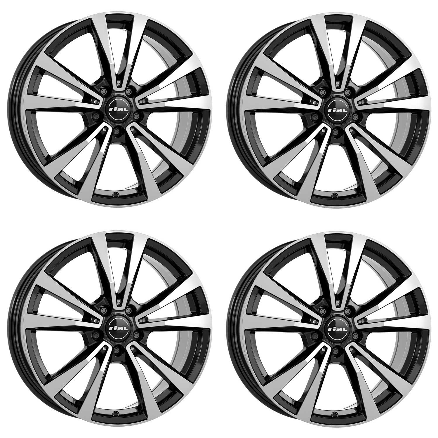4 Rial Felgen M12 8.0x19 ET30,5 5x112 SWFP für MERCEDES-BENZ A All Terrain 4matic B C C63 CL E EQC 400 4matic EQ 4-M12X-80930M13-1