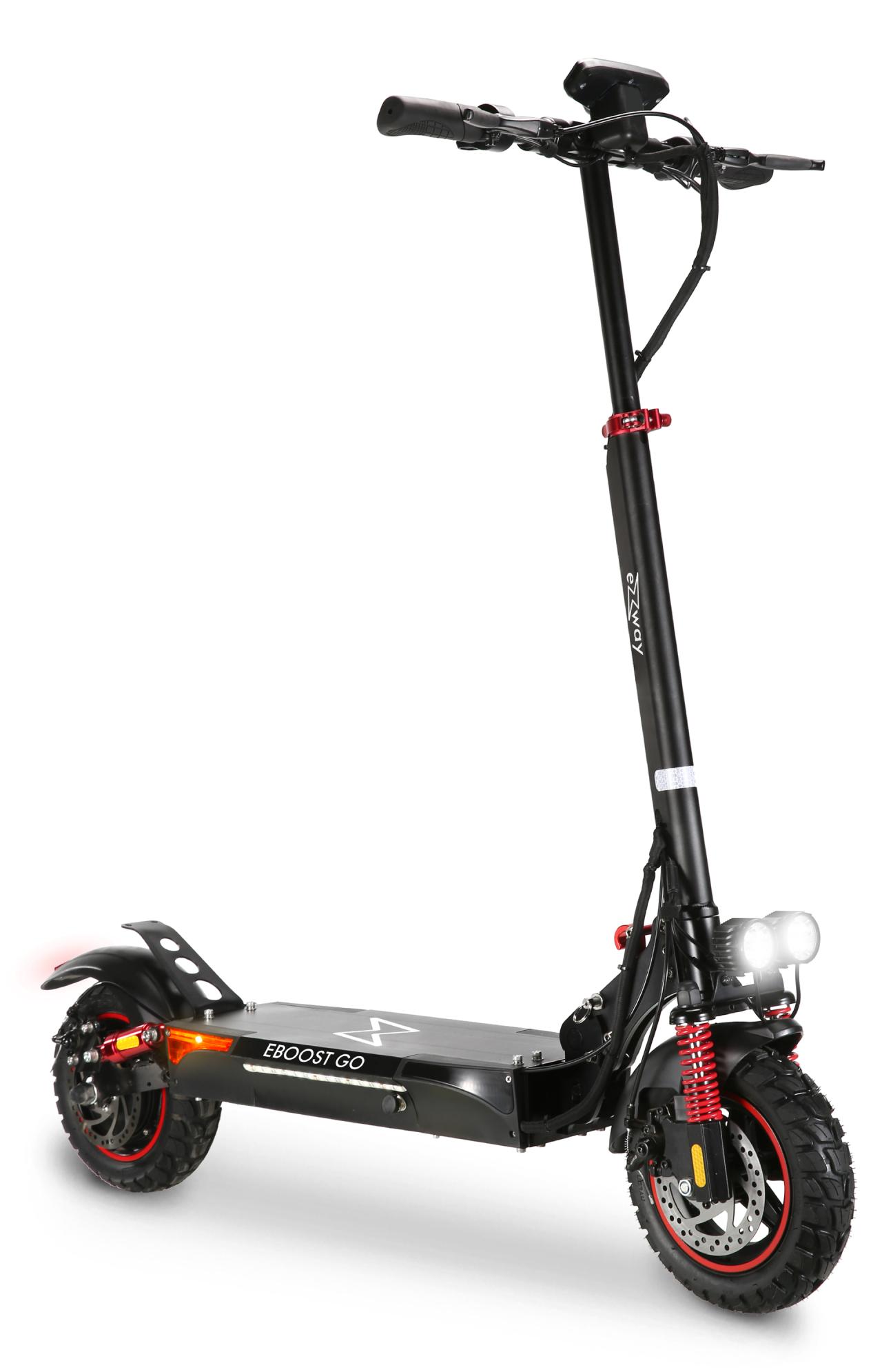 Elektrická kolobežka pre dospelých EBOOST GO – dojazd až 50 km – bezdušové terénne pneumatiky 10” – batéria 54 V/10 Ah – hmotnosť 23 kg