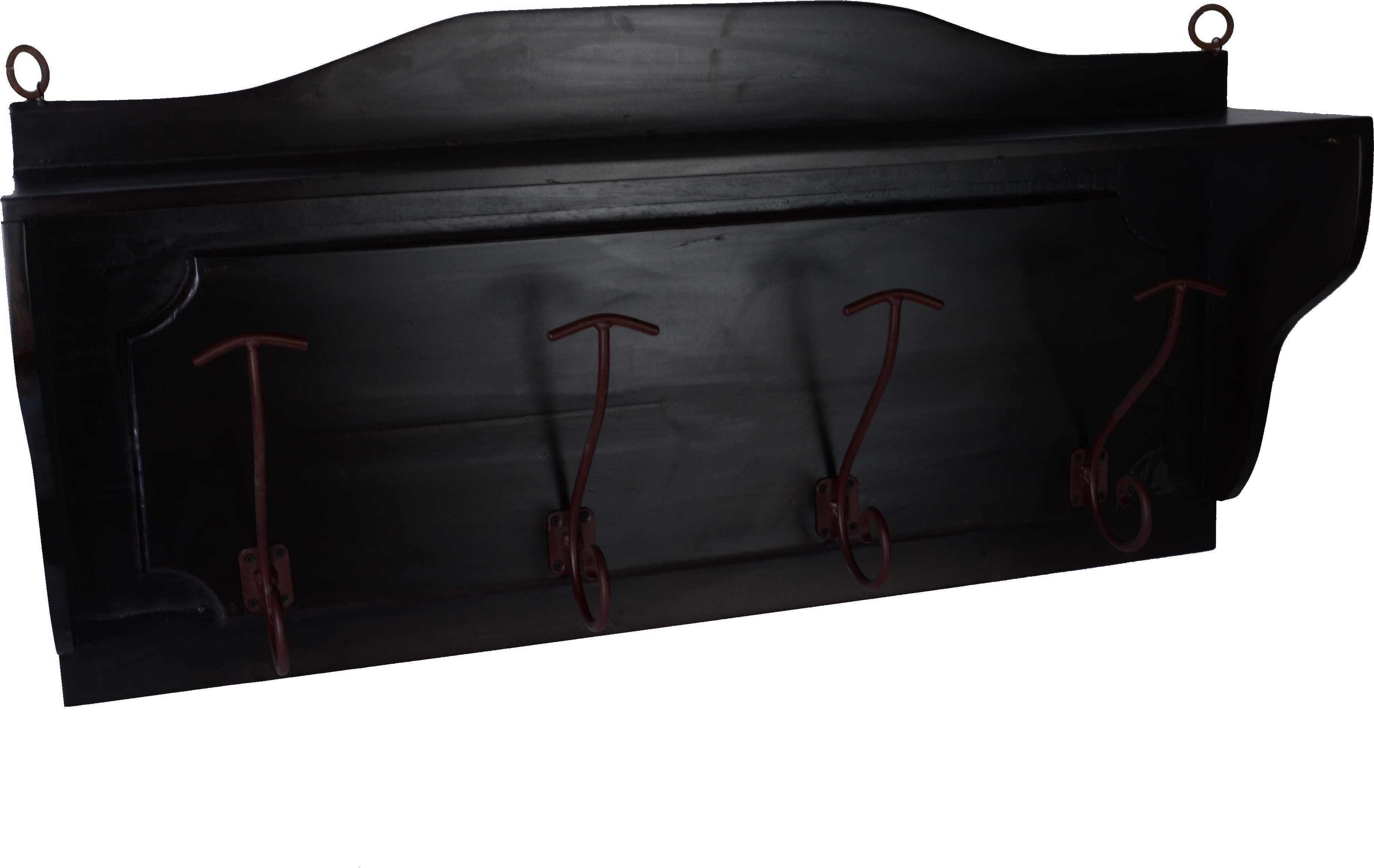 MiaMöbel Garderobenhaken Mexico Möbel 100 cm Kolonialstil Massivholz Pinie Kolonialstil