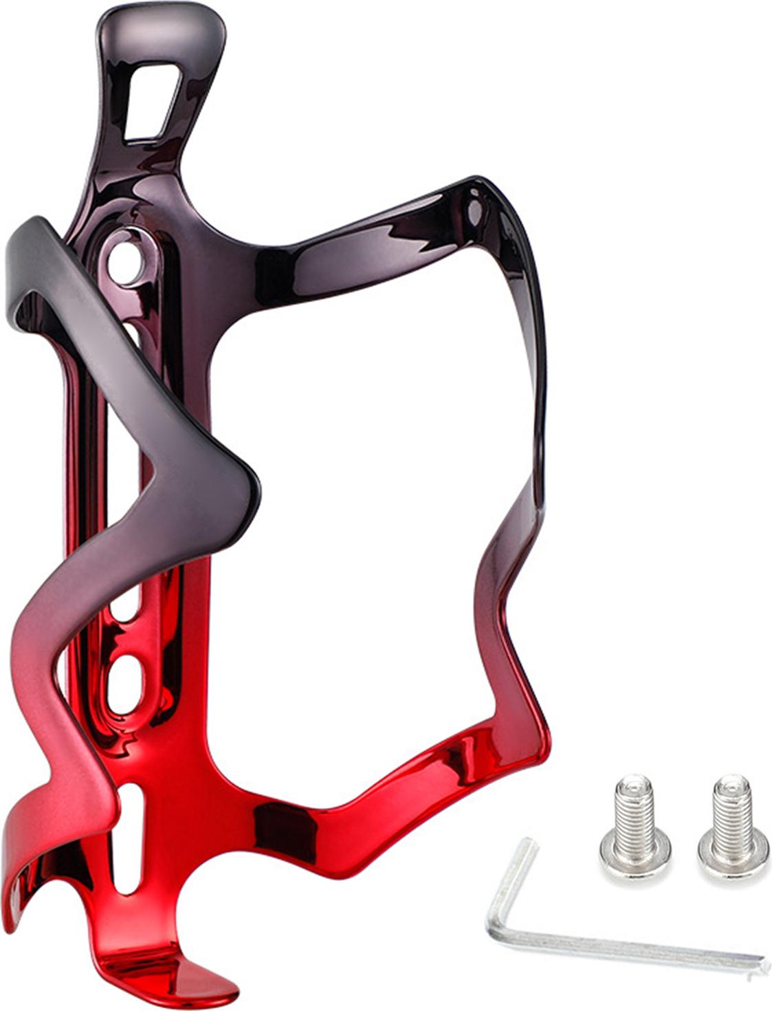 Gistuch Fahrrad-Wasserflaschenhalter, leichter Aluminium-Fahrradhalter mit Schrauben und Schraubenschlüssel