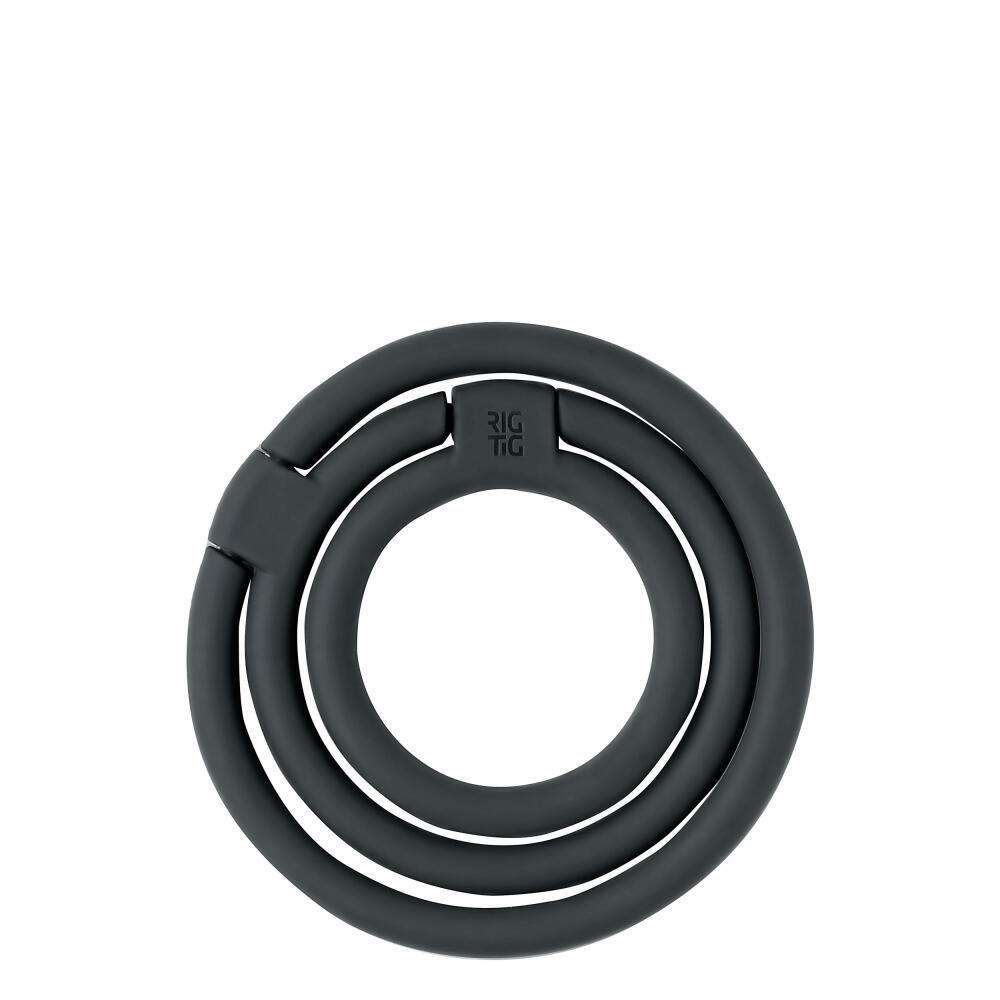 Podložka pod hrnce Rig-Tig Coaster Circles Black, silikónová, nylonová, čierna, 13 cm, Z00058
