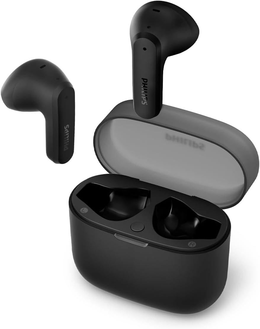 Philips In-Ear-Kopfhörer – kleine Ohrhörer. Hervorragendes Preis-Leistungs-Verhältnis, natürlicher Klang. Dynamischer Bass, kompaktes Ladecase, klare Anrufe.