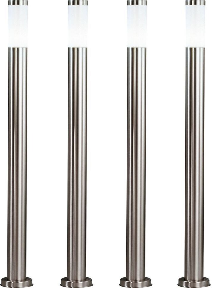 etc-shop 4er Set Außenlampen aus Edelstahl für Ihr Grundstück 79323