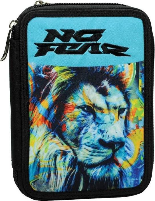 No Fear Fluo Lion-Federmäppchen-Ausgestattet